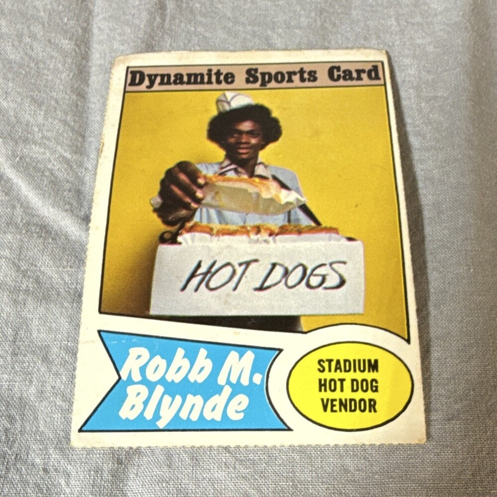 Dynamite Robb M. Blynde Baseball Sports Trading Card Stadium Hot Dog Vendor